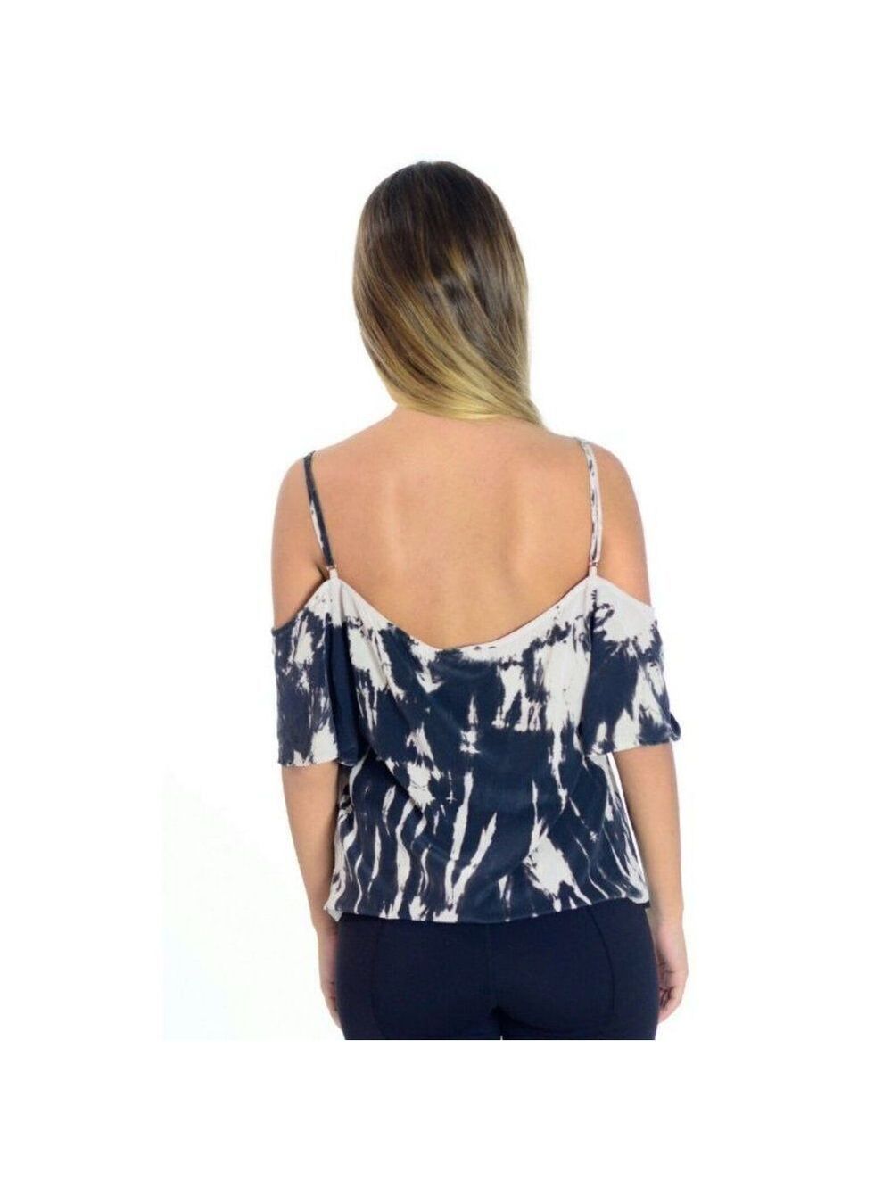 Gypsy 05 Cold Shoulder Spaghetti Tank Top Blouse L - Picture 2 of 3